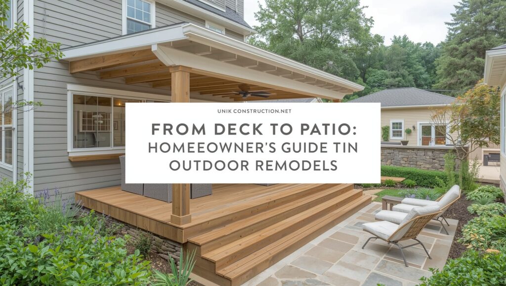 From Deck to Patio: A Homeowner’s Guide to Outdoor Remodels