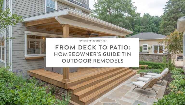 From Deck to Patio: A Homeowner’s Guide to Outdoor Remodels